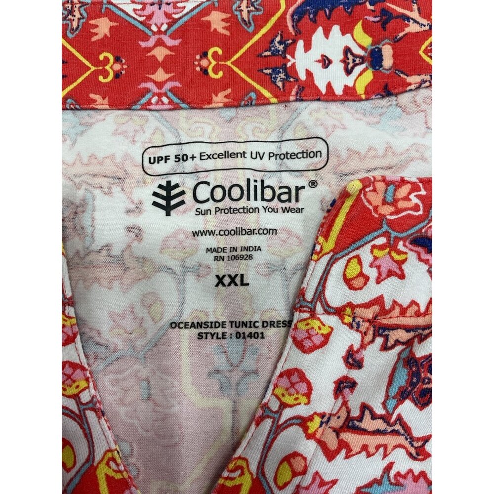 Coolibar Orange Multi Paisley Midi Dress - Picture 4 of 6